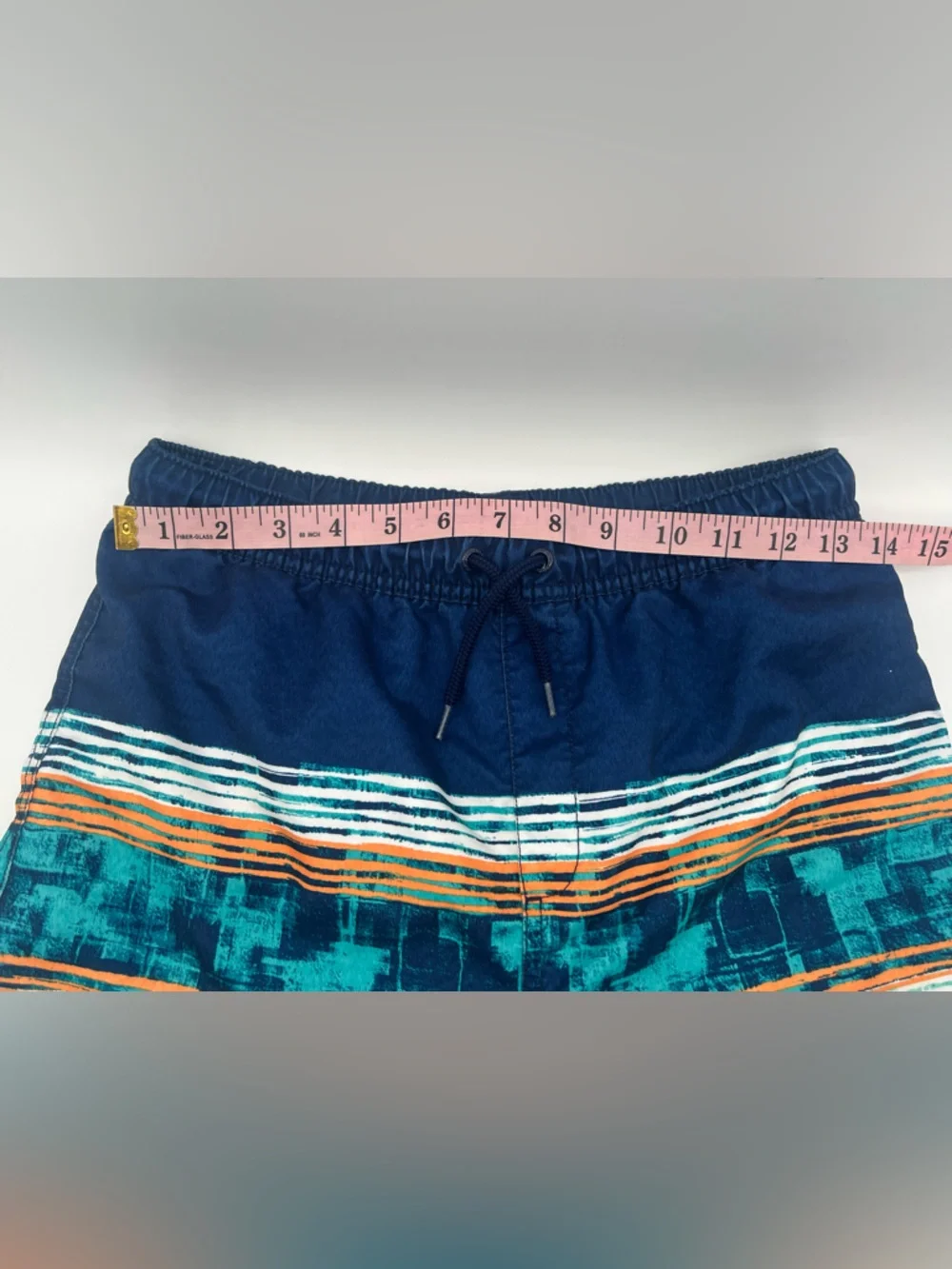 Boys Blue Penguin beach Swim Shorts & lands end Board Shorts Tropical coastal L